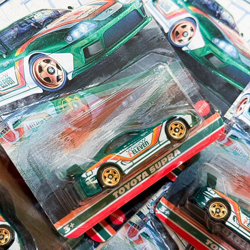 海外限定‼️ (含透明保護殼） Hot wheels 風火輪 7-11 seven 便利商店 豐田 Supra 牛魔王-細節圖5
