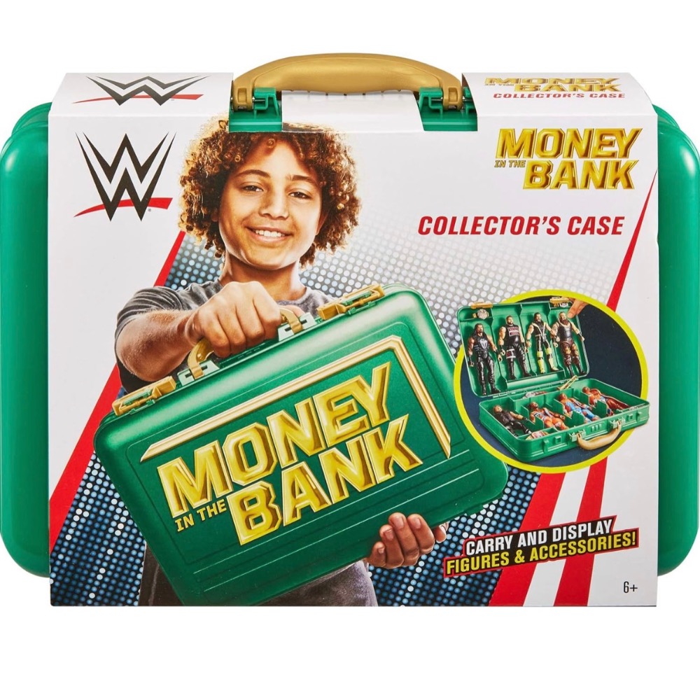 現貨 WWE 摔角人偶 收納箱 Money in the Bank 公事包 可動公仔收納盒 箱子-細節圖2