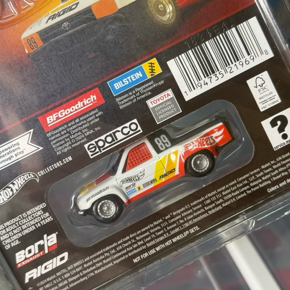 現貨 Hot Wheels 風火輪小汽車 Elite64 1989 Toyota HiLux Truck 豐田 競技皮卡-細節圖5