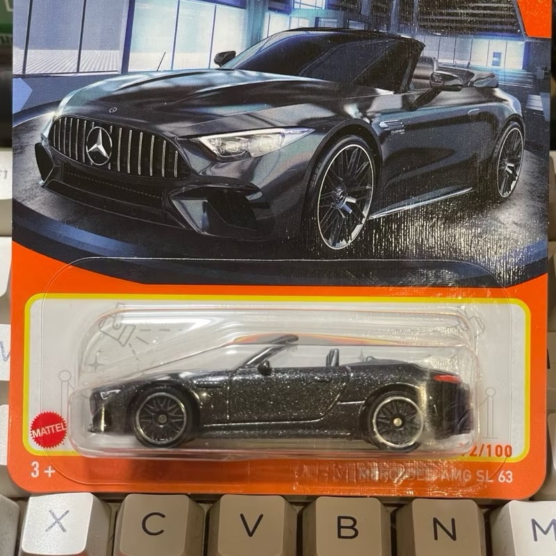 現貨 吊卡版本 Matchbox 火柴盒小汽車 Mercedes Benz AMG SL 63 跑車 敞篷車-細節圖2