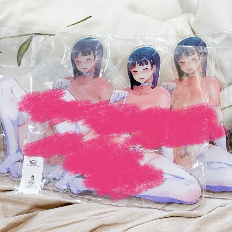 現貨 完全限定生產 妳被溫柔地寢取 NTR 稻美璃央 JK 女高中生 壓克力牌 壓克力公仔-細節圖2