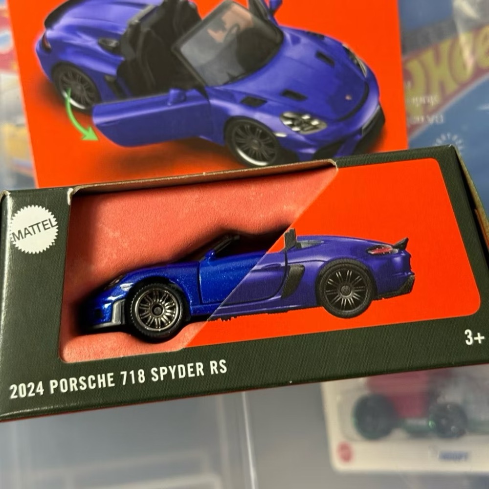 現貨 Matchbox 火柴盒小汽車 Moving Parts 可動系列 Porsche 保時捷 718 spider-細節圖2
