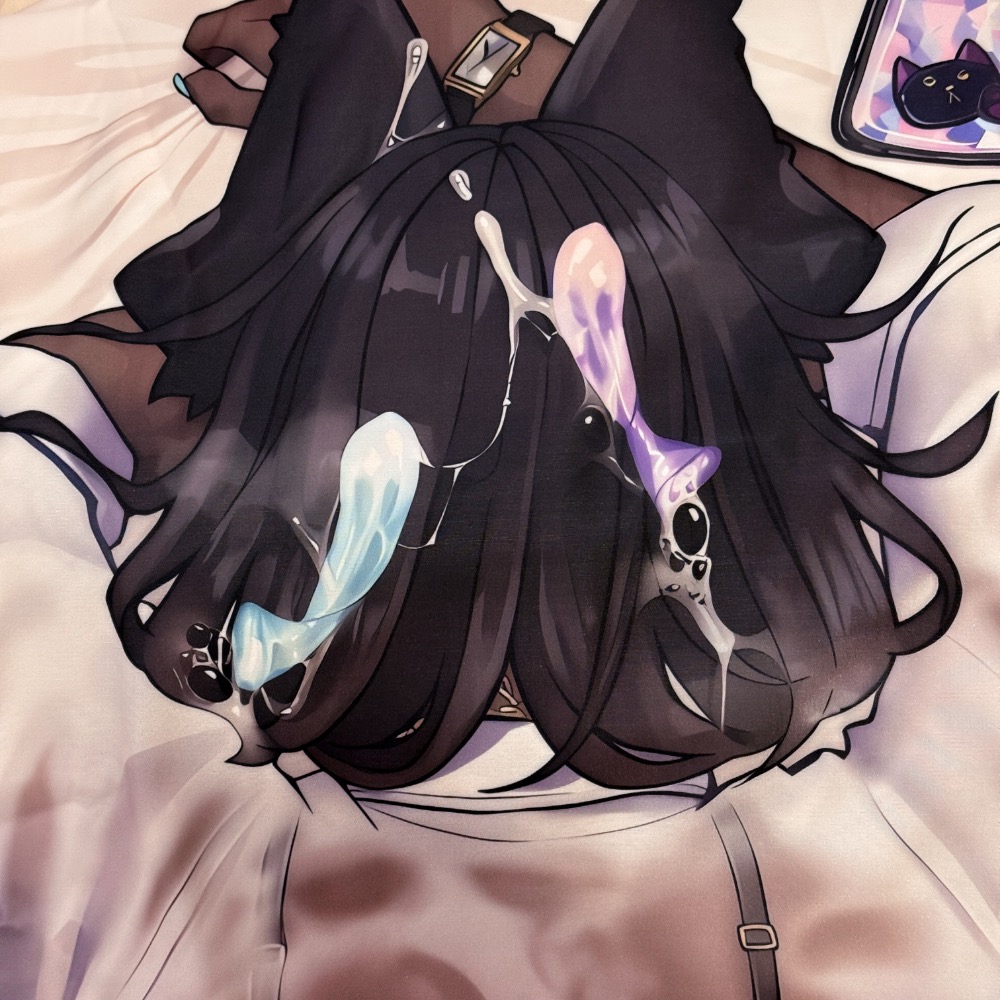 現貨 繪師原創 ネイトくん 奈特 偽娘 男娘 女僕 黑肉 等身抱枕套 等身枕套-細節圖4