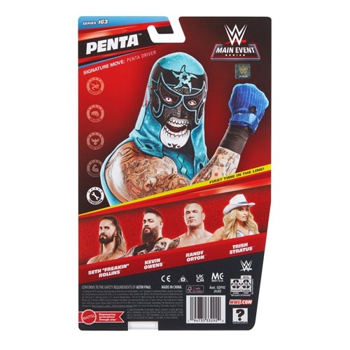 稀有現貨 WWE 摔角人偶 Series 163 Penta 蒙面摔角手 可動公仔-細節圖2