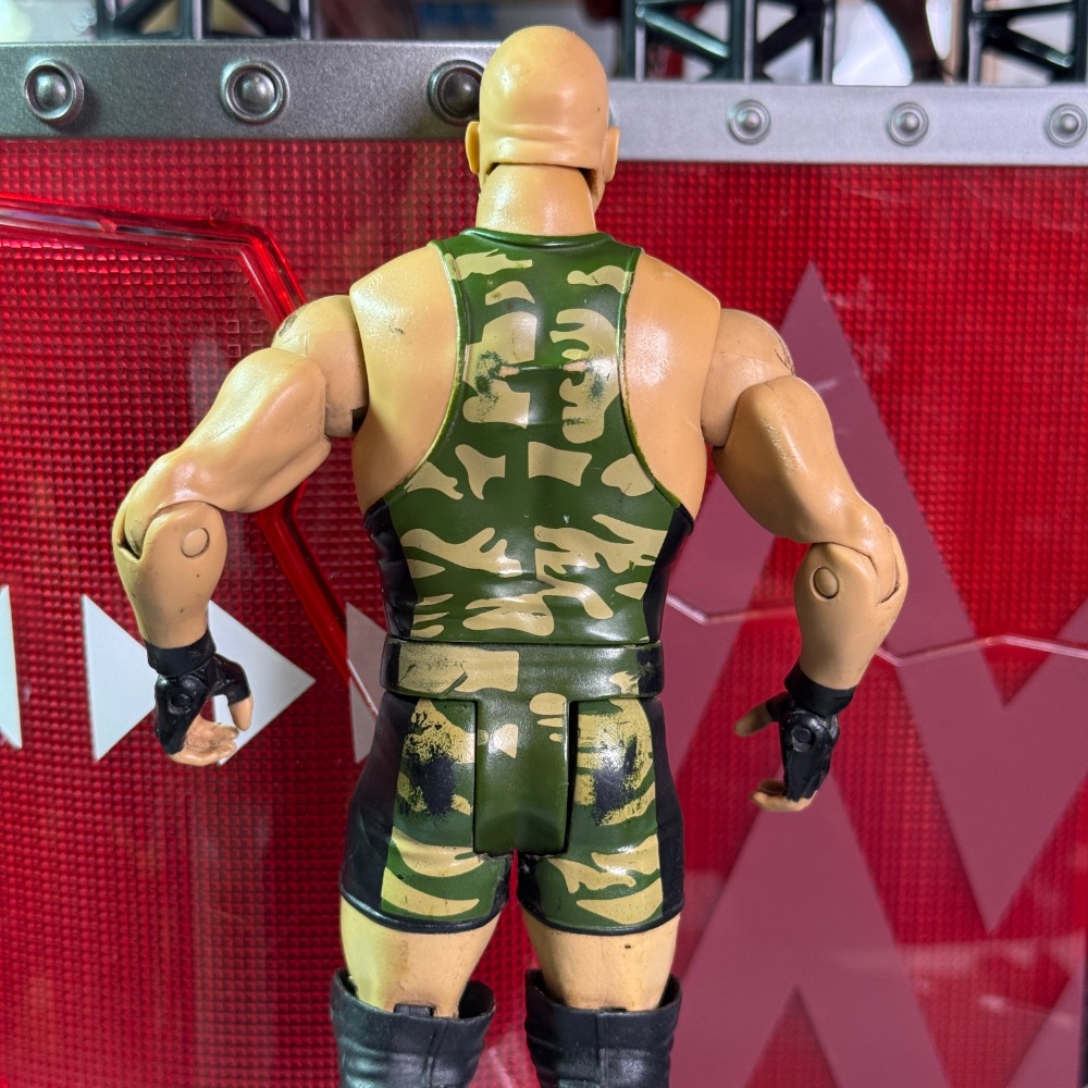 現貨 WWE 摔角人偶 Big Show 迷彩衣服 大秀哥 可動公仔-細節圖4