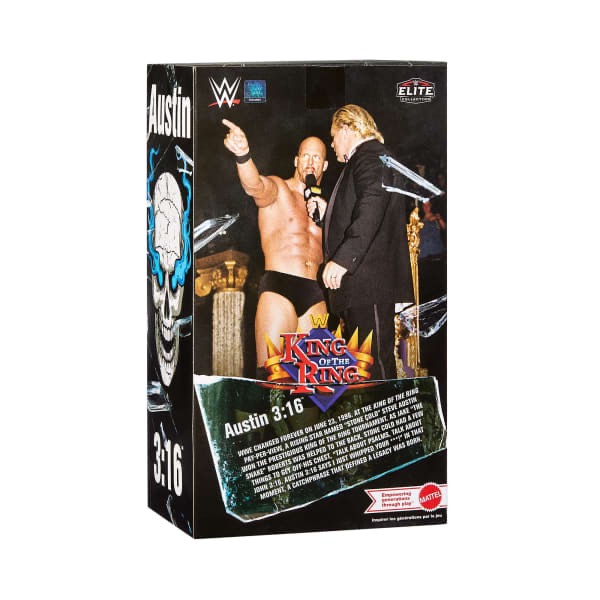 極稀有限定品 現貨 WWE 豪華精英組 摔角人偶 ＂Stone Cold＂ Steve Austin 冷石 可動公仔-細節圖2