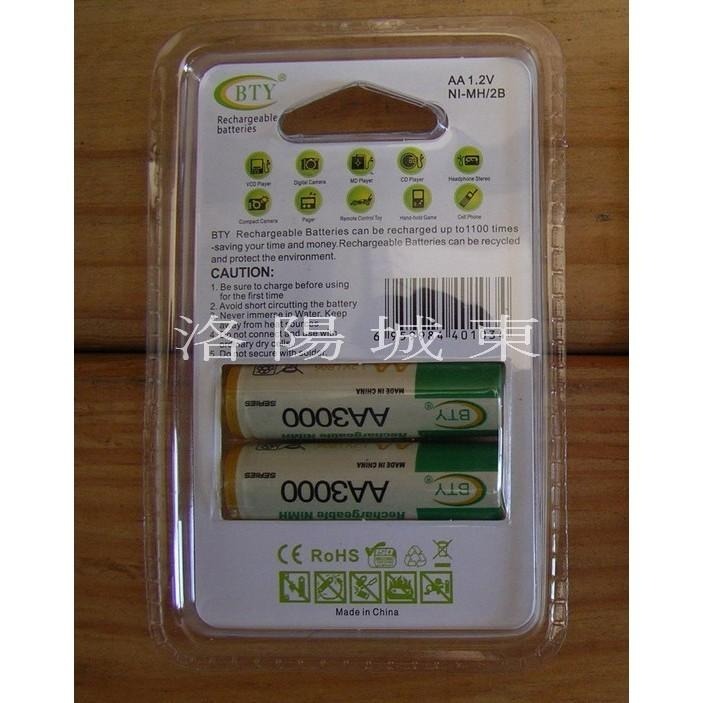 BTY 3000 mah  3號充電電池 /  BTY 1350 mah  4號充電電池 一組2顆入 鎳氫電池-細節圖2