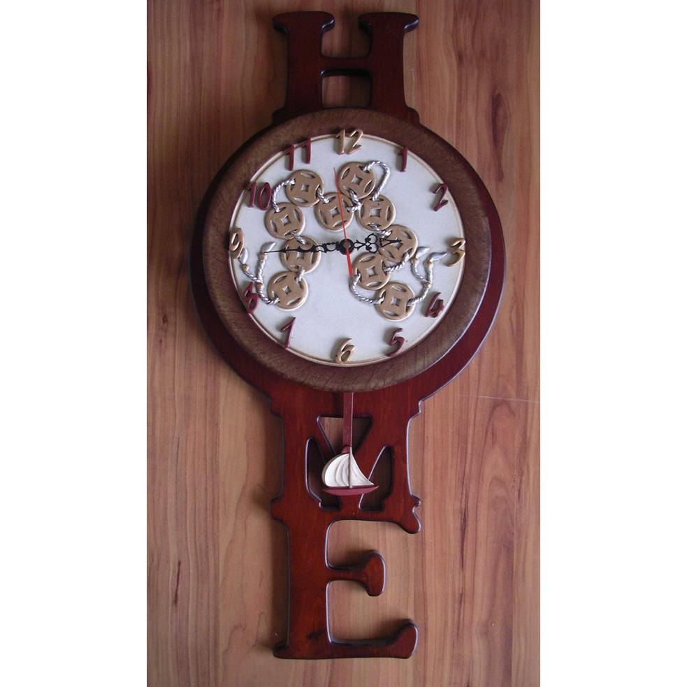 造型 鐘擺 山羊 帆船 鷹尾 紅蘿蔔 雲朵 榖板 楓葉 磚板 (內容物不含時鐘)-細節圖3