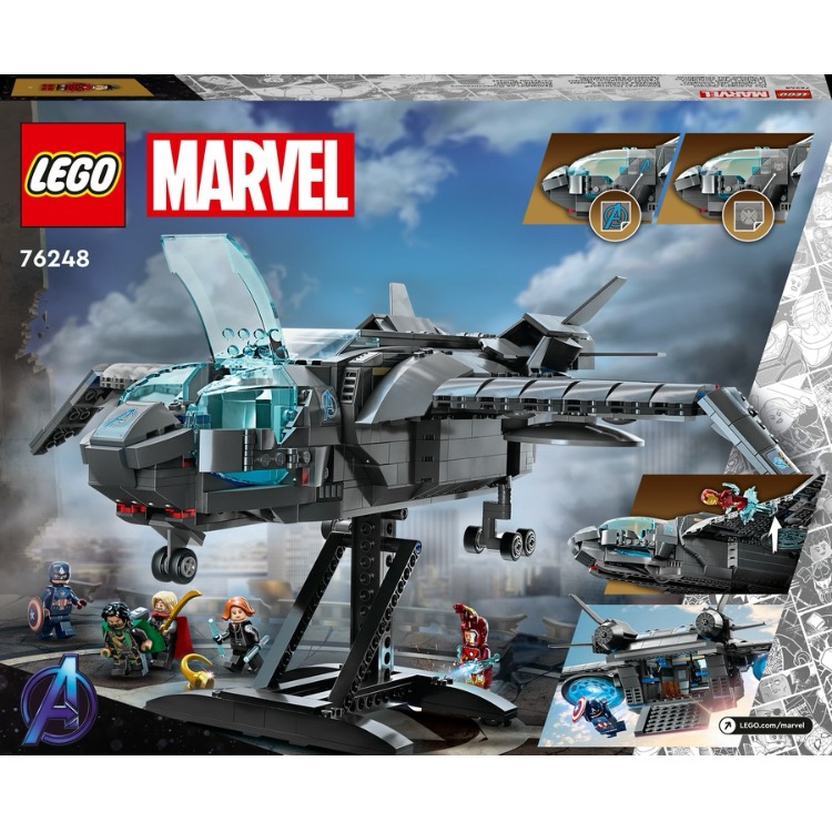LEGO 樂高 漫威 76248 復仇者聯盟昆式噴氣式戰鬥機-細節圖2