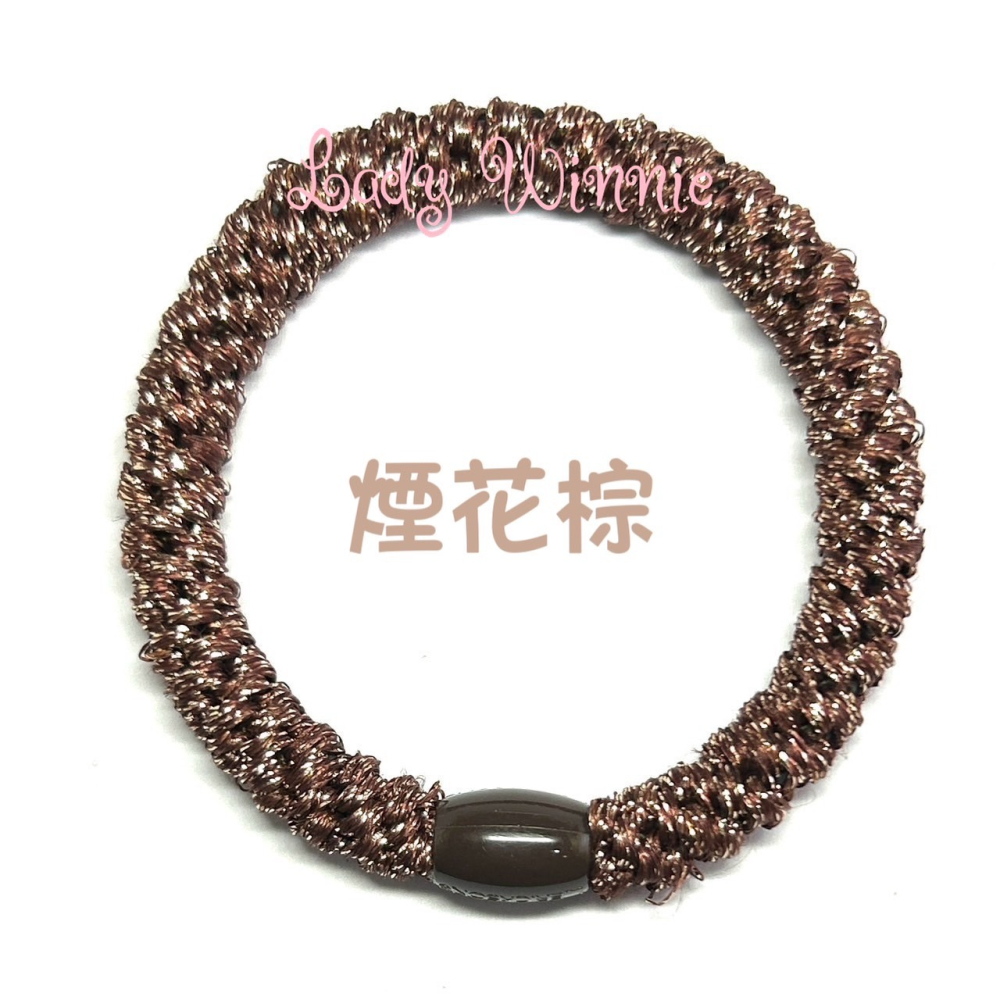 美國 L. ERICKSON髮圈 粗款 時尚金蔥 璀璨單色-細節圖6