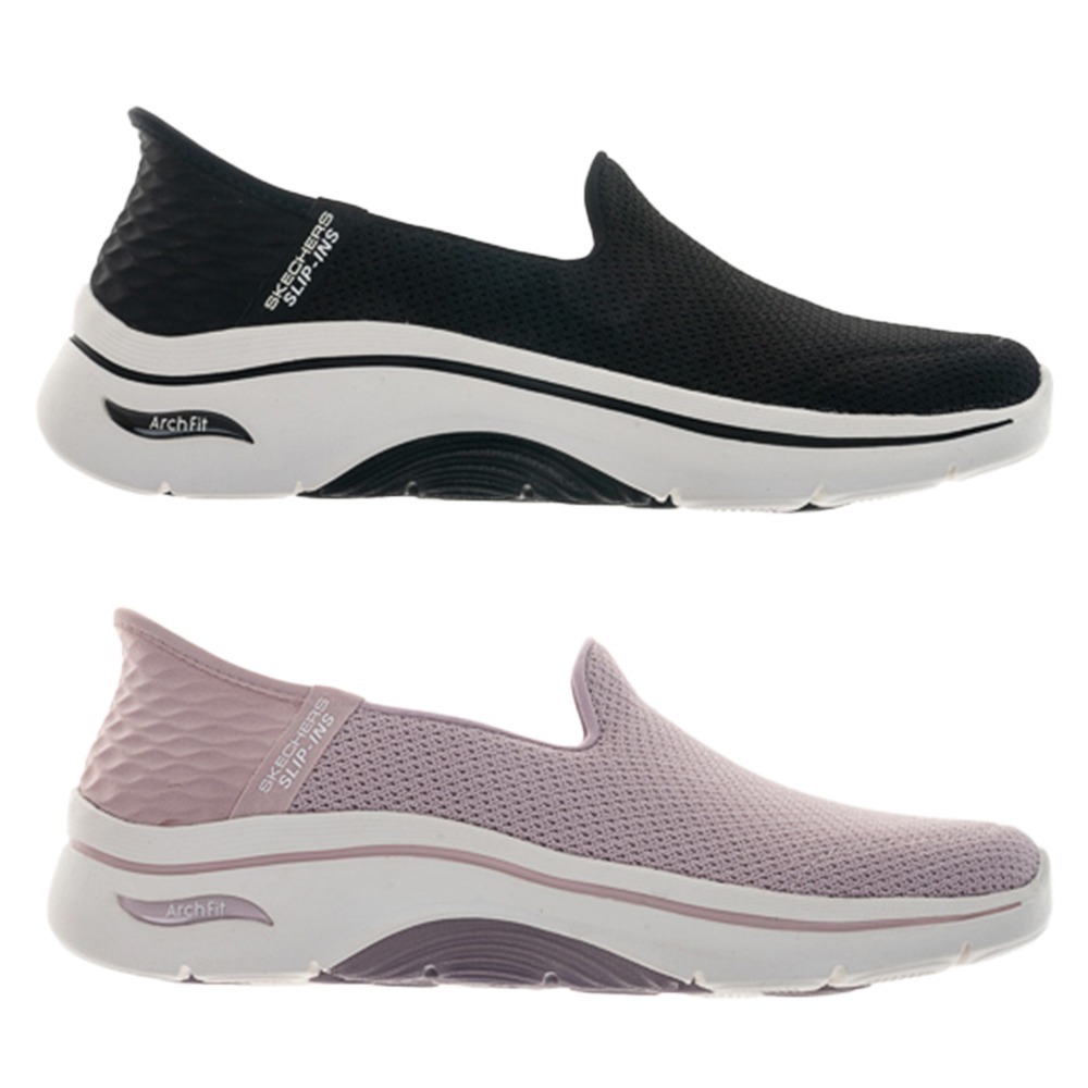 Skechers 健走鞋 女鞋 寬楦 無鞋帶 GO WALK【運動世界】125315WBKW/125315WMVE-細節圖2