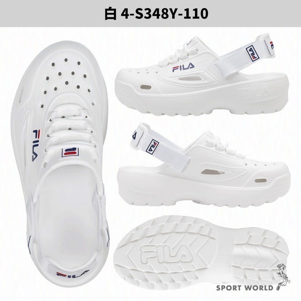 FILA 涼鞋 拖鞋 女鞋【運動世界】4-S348Y-001/4-S348Y-110/4-S348Y-173-細節圖4