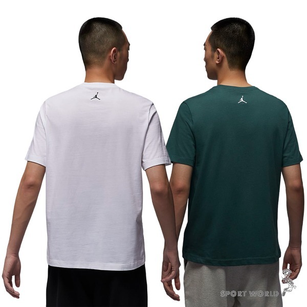 Nike 純棉短袖上衣 男裝 喬丹 純棉 中磅【運動世界】FZ1926-100/FZ1926-366-細節圖3