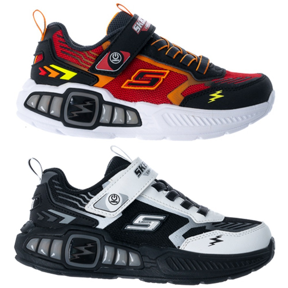 Skechers 燈鞋 中大童 LIGHT STORM 3【運動世界】400151LBKRD/400151LWBK-細節圖2