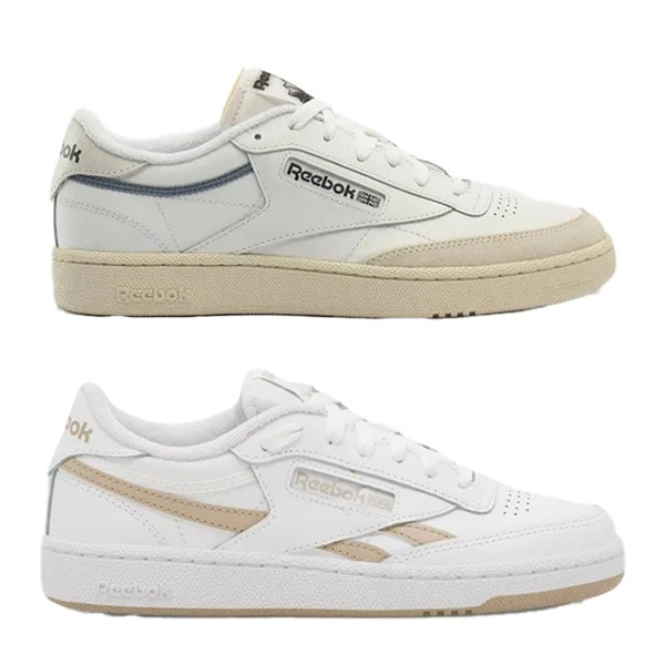 Reebok 休閒鞋 男鞋 CLUB C 85 白灰藍/白奶茶【運動世界】100201118/100074231-細節圖2