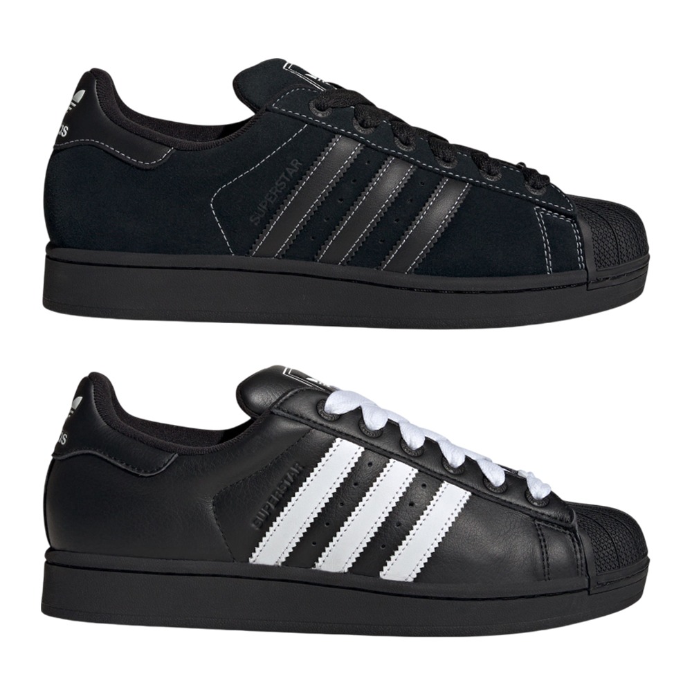 Adidas 休閒鞋 男鞋 女鞋 宋雨琦代言款 SUPERSTAR II 黑/白【運動世界】JI0079/IH8659-細節圖2
