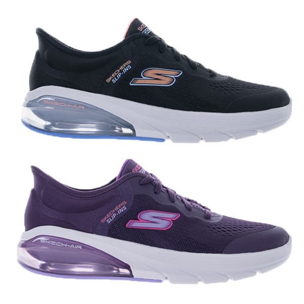 Skechers 健走鞋 女鞋 瞬穿 WALK AIR 3.0【運動世界】124372BKLB/124372PLUM-細節圖2