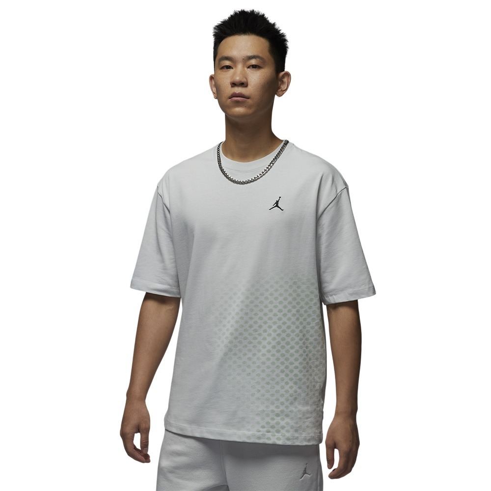 Nike 短袖上衣 男裝 Jordan 純棉 CNY 新年 蛇年 蛻變 灰綠【運動世界】HV0830-025-細節圖2