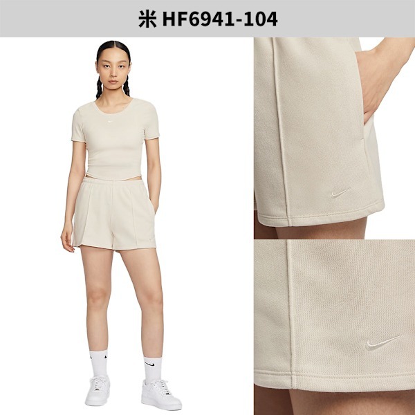 Nike 短褲 女裝 中腰 毛圈布【運動世界】HF6941-010/HF6941-320/HF6941-104-細節圖5