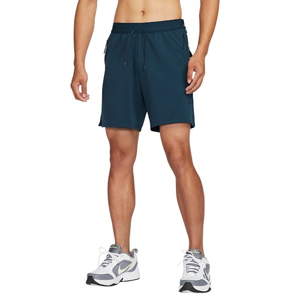 Nike 排汗短褲 男裝 6吋 拉鍊口袋 藍綠【運動世界】FV8699-478-細節圖2