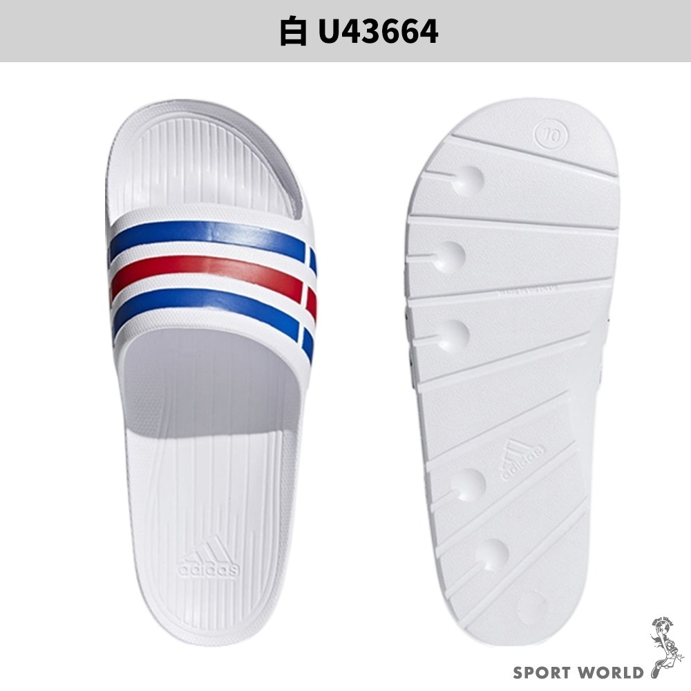 Adidas 防水拖鞋 男鞋 沙灘拖 Duramo Slides【運動世界】G15892/U43664-細節圖4