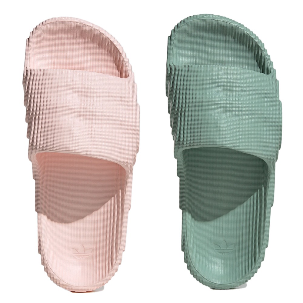 Adidas 拖鞋 女鞋 防水 ADILETTE 22 淡粉/綠【運動世界】IF9479/IF9485-細節圖2