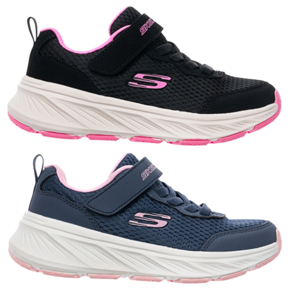 Skechers 慢跑鞋 中童鞋 魔鬼氈 EDGERIDE【運動世界】303981LBKPK/303981LNVLV-細節圖2