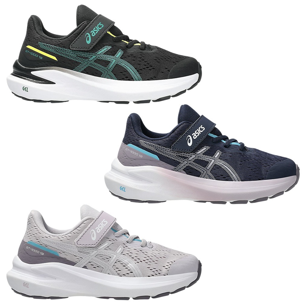 Asics 亞瑟士 慢跑鞋 中童鞋 魔鬼氈GT-1000 13 PS【運動世界】1014A344-008/411/501-細節圖2