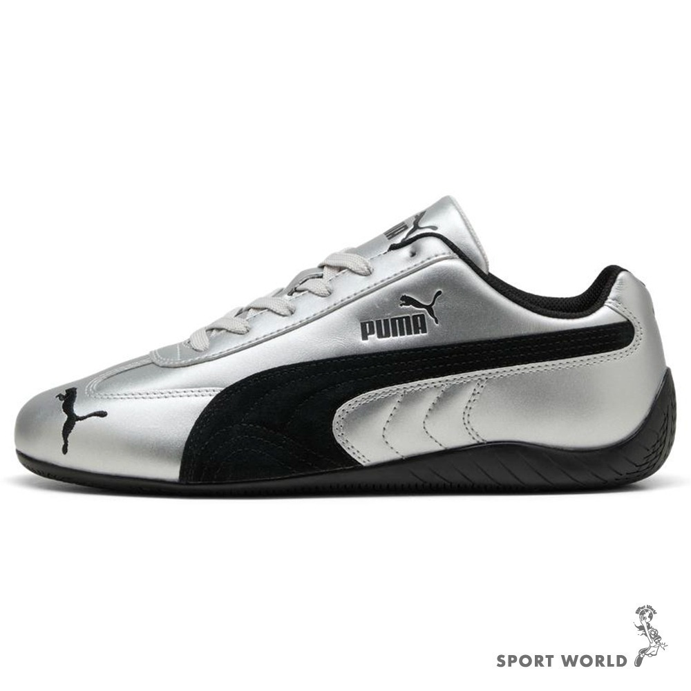 Puma 賽車鞋 男鞋 女鞋 Rosé同款 Speedcat Metallic 銀【運動世界】40368901-細節圖2