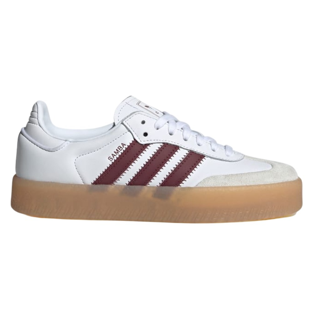 Adidas 休閒鞋 女鞋 厚底 焦糖底 Samba 白酒紅【運動世界】JP5610-細節圖2