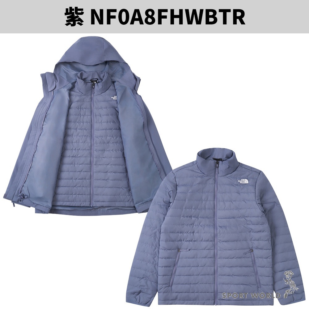 The North Face 北面 三合一連帽外套 男裝 女裝 防水【運動世界】-細節圖3