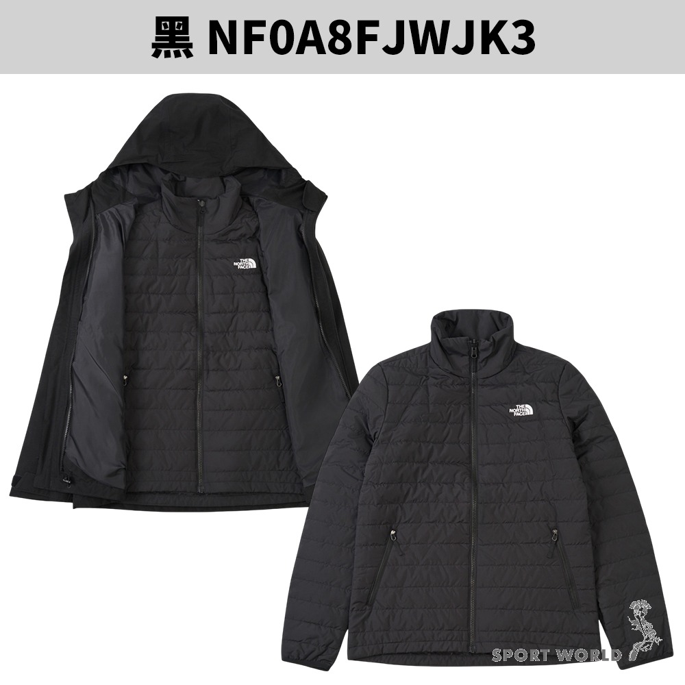 The North Face 北面 三合一連帽外套 男裝 女裝 防水【運動世界】-細節圖7