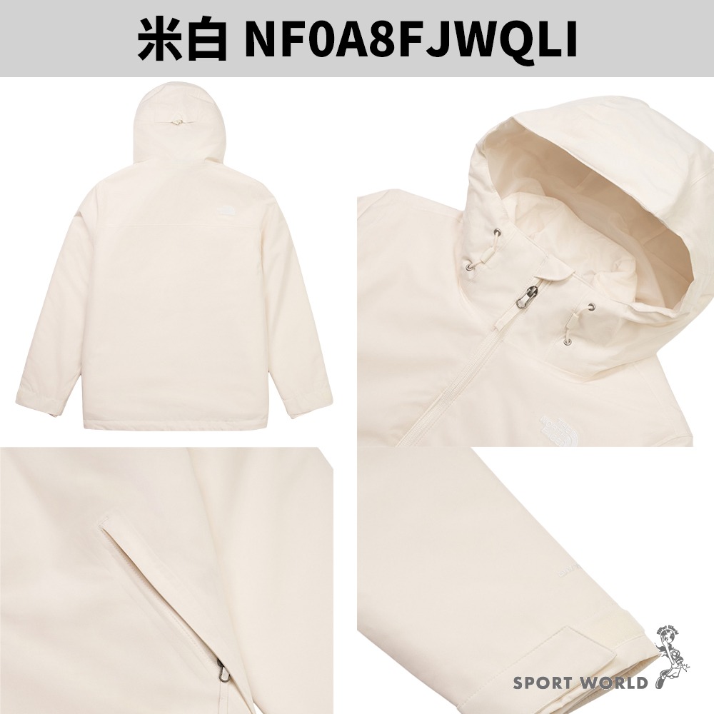 The North Face 北面 三合一連帽外套 男裝 女裝 防水【運動世界】-細節圖10