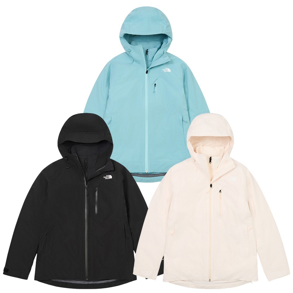 The North Face 北面 三合一連帽外套 女裝 防水 羽絨內裡【運動世界】8ED1BOA/JK3/QLI-細節圖2