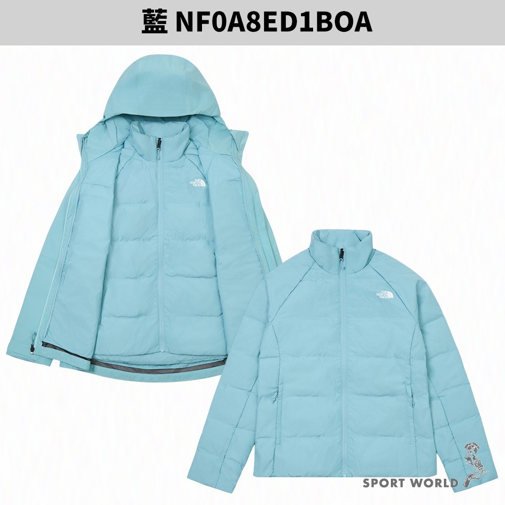 The North Face 北面 三合一連帽外套 女裝 防水 羽絨內裡【運動世界】8ED1BOA/JK3/QLI-細節圖3