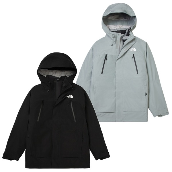 The North Face 北面 三合一連帽外套 男裝 鵝絨內裡 防水【運動世界】NF0A89ZMJK3/H5F-細節圖2
