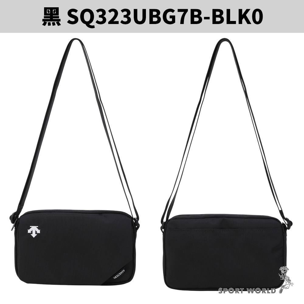 Descente 迪桑特 斜背包 肩背包 隨身小包 黑【運動世界】SQ323UBG7B-BLK0-細節圖3
