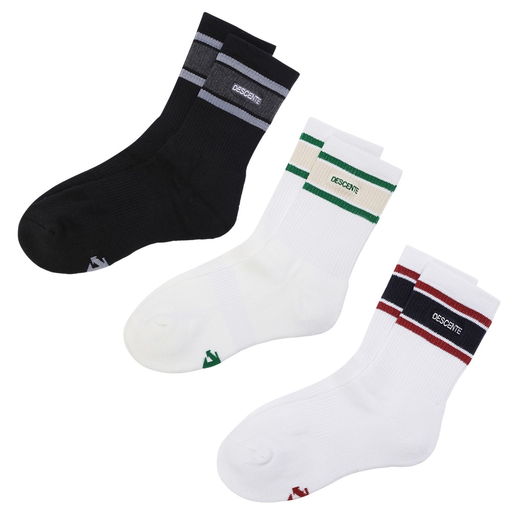 Descente 迪桑特 襪子 中筒襪 韓國製【運動世界】SQ323USO7B-細節圖2