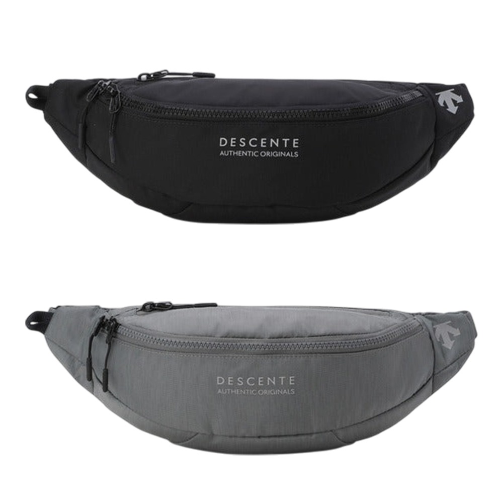 Descente 迪桑特 胸包 斜背包 防潑水 黑/灰【運動世界】SQ323UBG71-細節圖2