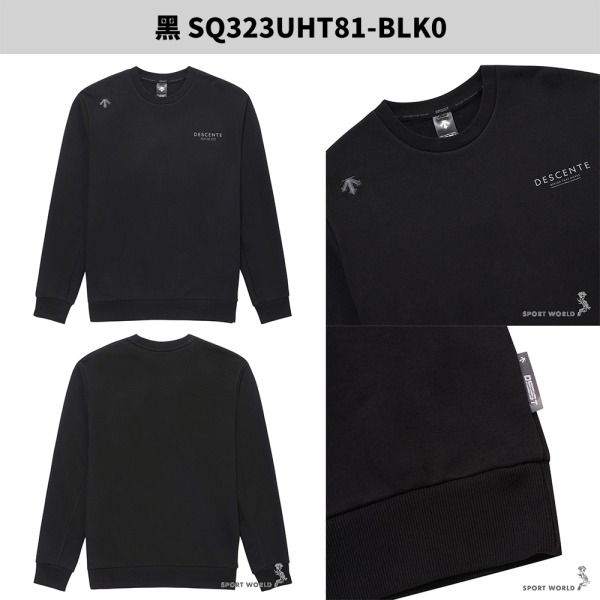 Descente 迪桑特 長袖上衣 男裝 女裝 大學T 棉質【運動世界】SQ323UHT8-細節圖3