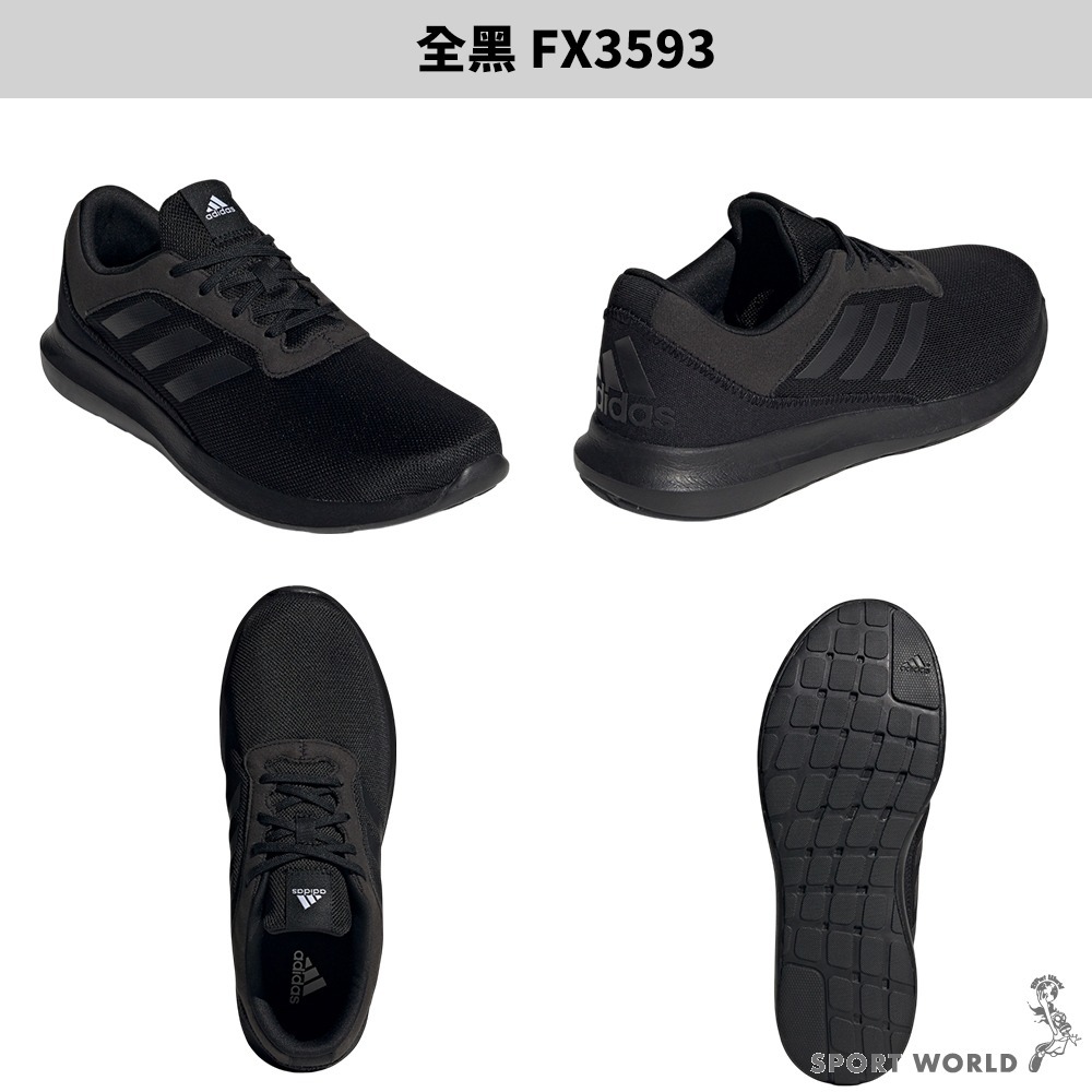 【領券再折】Adidas 慢跑鞋 男鞋 女鞋 網布 CORERACER 【運動世界】FX3593-細節圖3