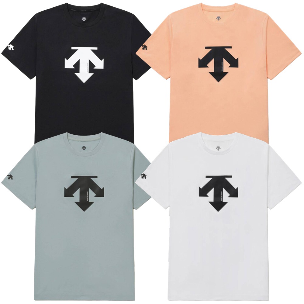 Descente 迪桑特 短袖上衣 男裝 女裝 基本款 大LOGO 防曬 抗UV【運動世界】SR123UTS12-細節圖2