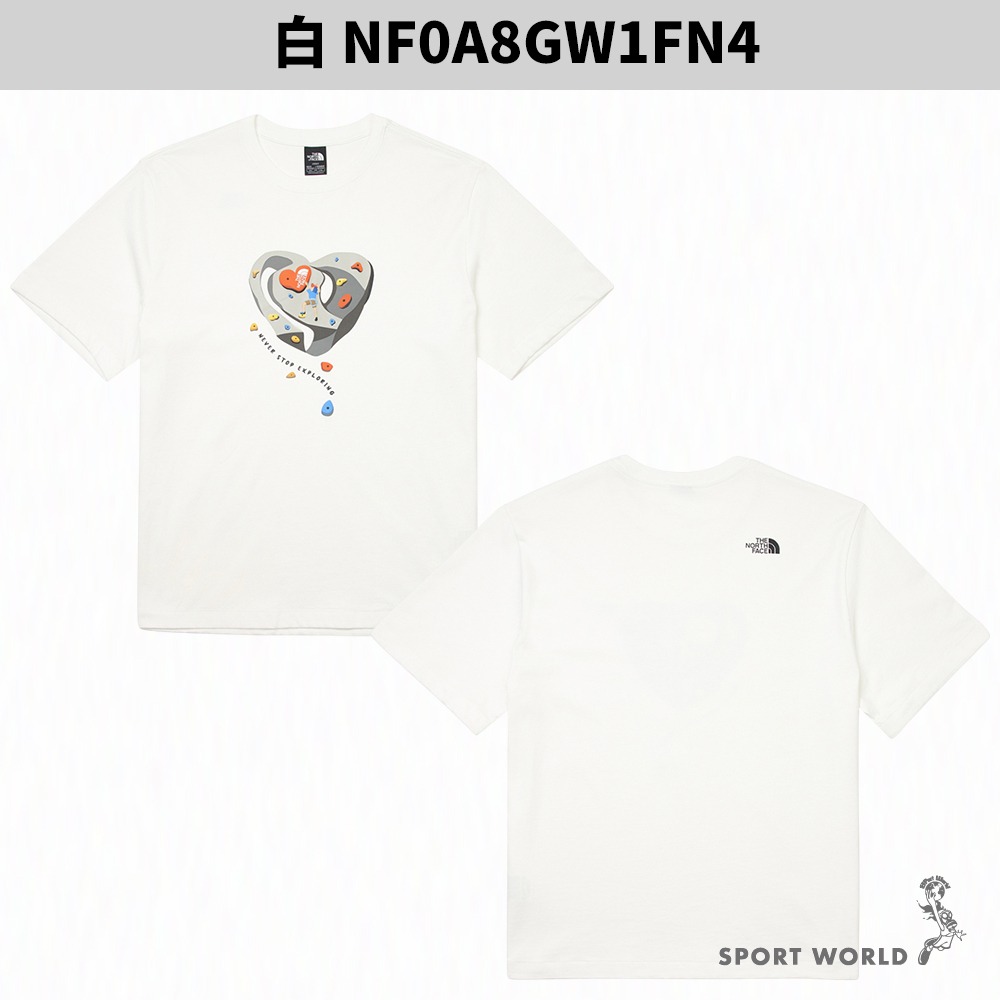 The North Face 北面 短袖上衣 男裝 女裝 攀岩印花【運動世界】GW1FN4/GW1JK3-細節圖3