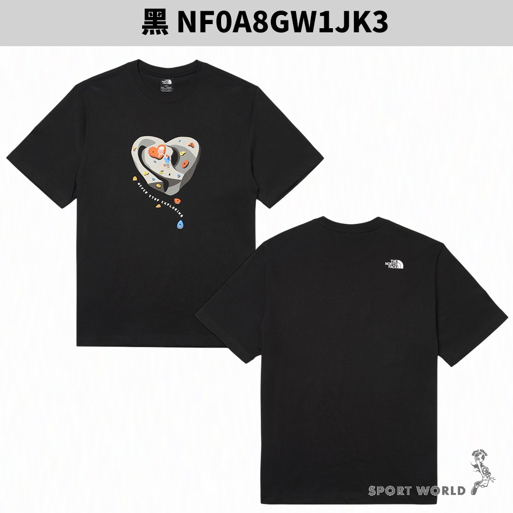 The North Face 北面 短袖上衣 男裝 女裝 攀岩印花【運動世界】GW1FN4/GW1JK3-細節圖5