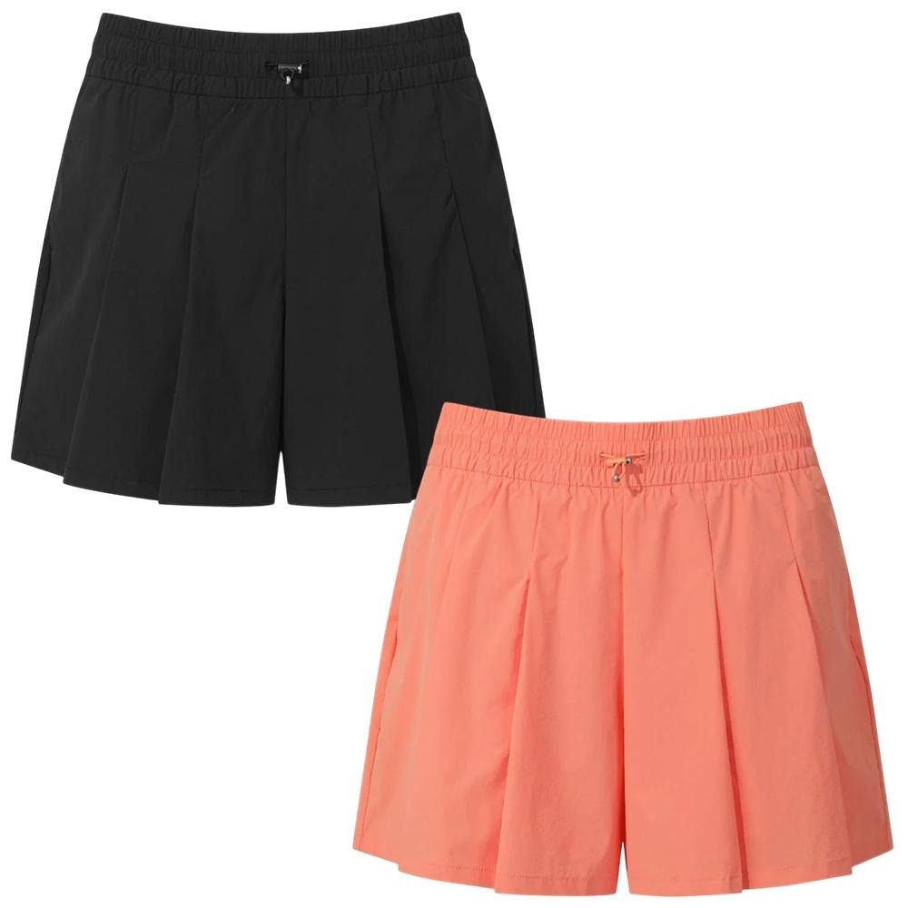 Descente 迪桑特 短褲 女裝 內搭緊身褲 黑/橘【運動世界】SR122PWP31-BLK0/ORG0-細節圖2