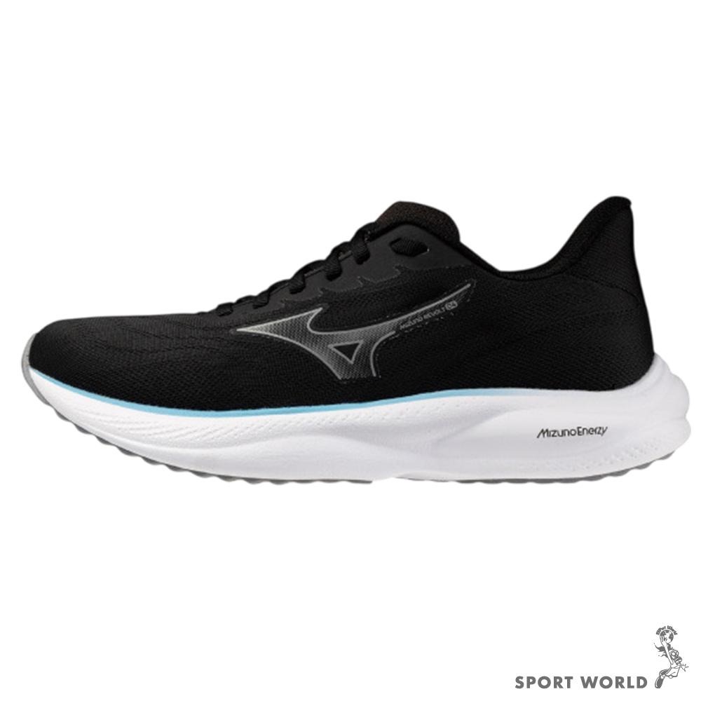 Mizuno 美津濃 慢跑鞋 女鞋 緩衝 REVOLT 4 黑灰【運動世界】J1GD258172-細節圖2