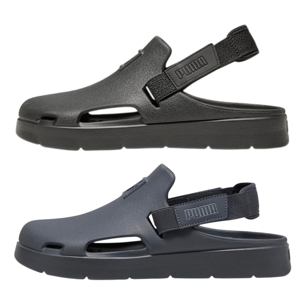 Puma 涼拖鞋 男鞋 女鞋 魔鬼氈 可拆 Shibui Mule 黑/灰【運動世界】39488301/39488310-細節圖2
