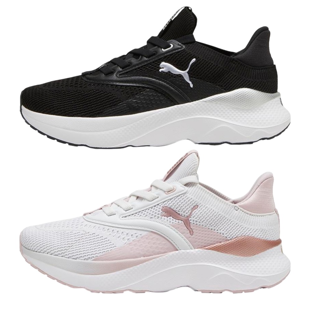 Puma 慢跑鞋 女鞋 Softride Mayve Wns 黑白/白粉【運動世界】31016001/31016003-細節圖2