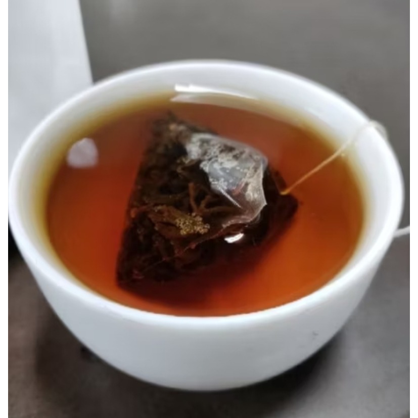 【台灣老茶】老茶茶包（原片三角立體茶包） 自家茶園與茶廠 自產自銷-細節圖4