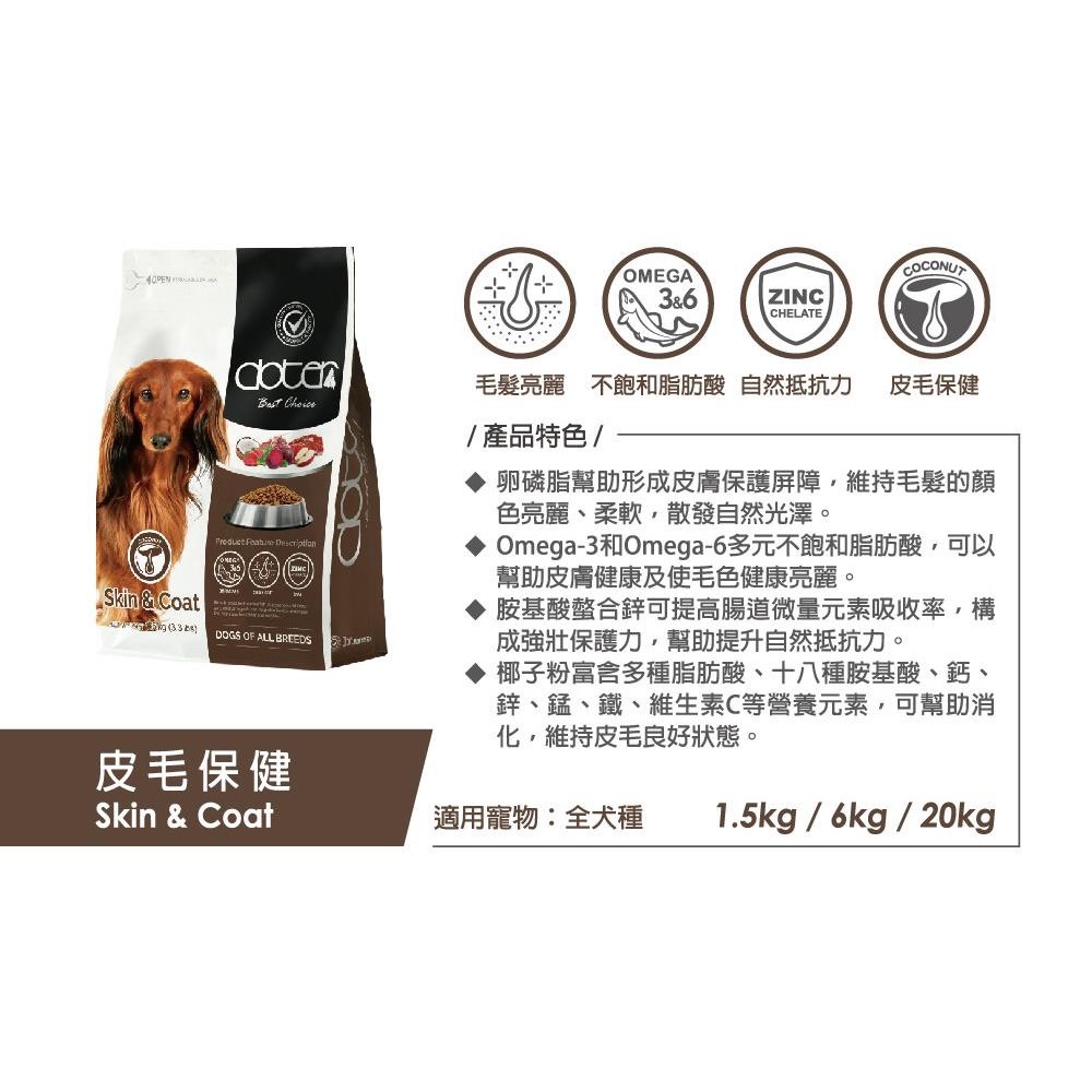 Doter 寵愛物語 6kg 全犬用 低敏犬 活動犬 犬 寵物飼料 犬飼料 狗飼料 狗糧-細節圖5